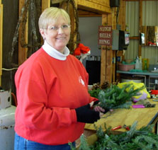 Judy at Wright's Tree Farm